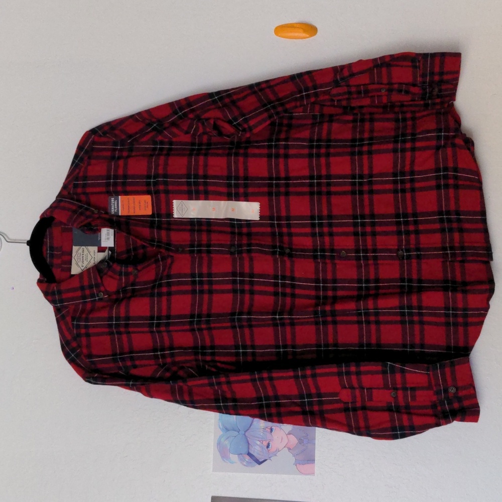 NWT St John's Bay Signature Red Flannel in Medium
